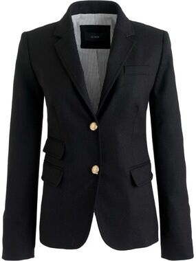 J. Crew Black Schoolboy Blazer
